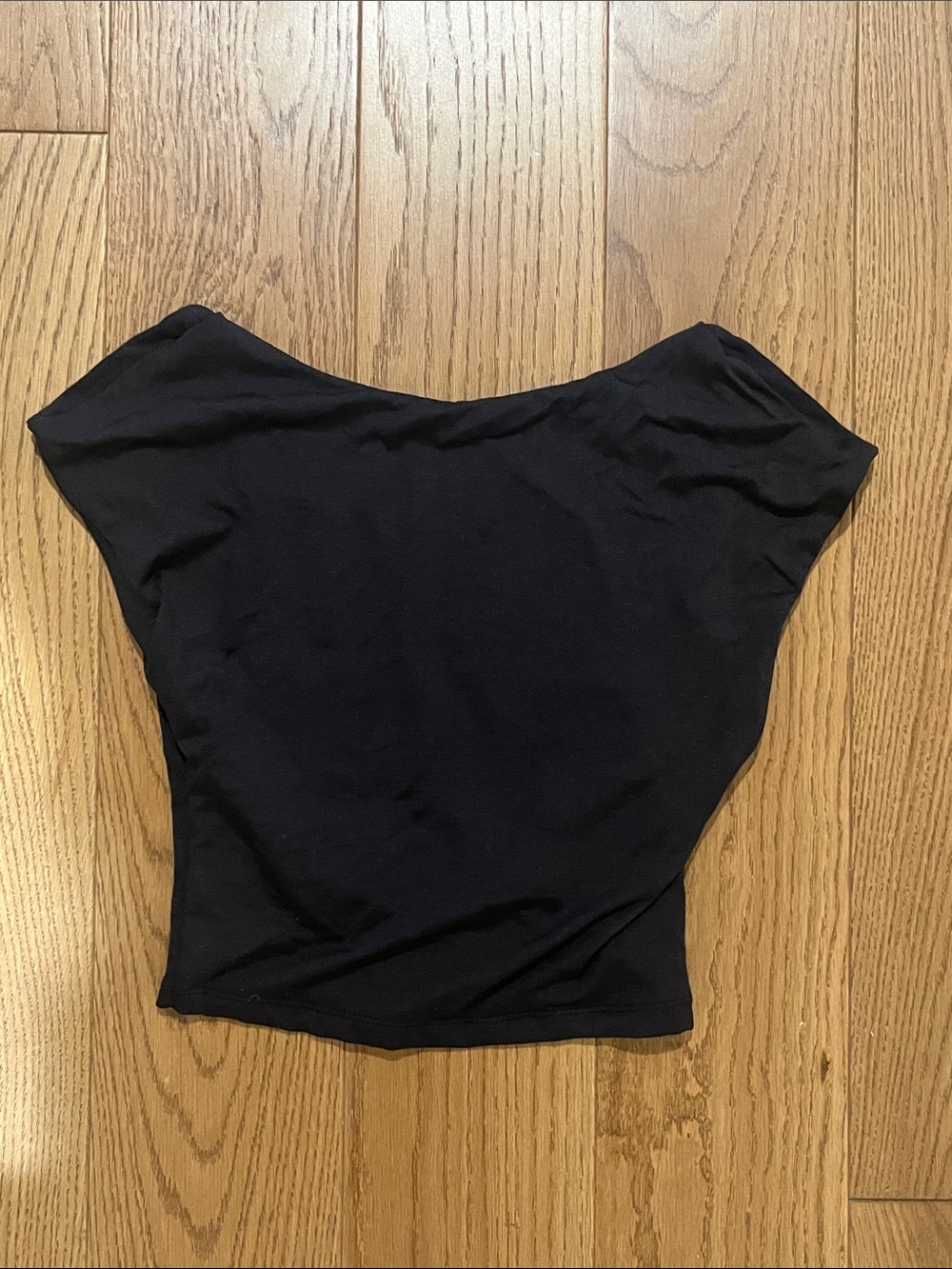 Black open back Crop Top for Women